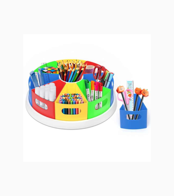 Acrylic Rotating Desk Organizer