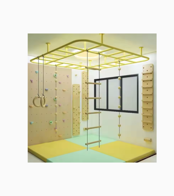 Indoor Adventure Soft Rock Wall Climbing, obstacle course Set